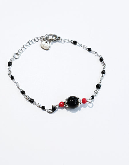 TDS BP33032 Bracciale con Su Coccu e perline