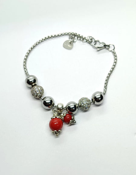 TDS BP33035 Bracciale doppio con palline