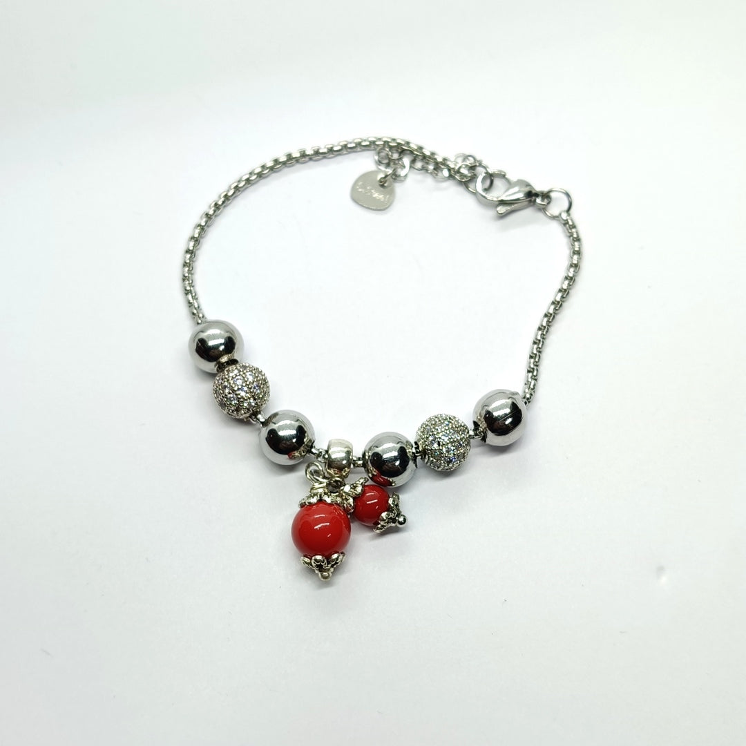 TDS BP33035 Bracciale doppio con palline