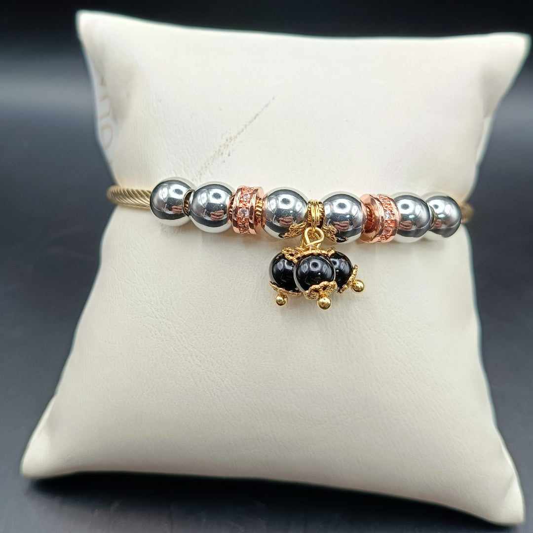 TDS BP33045 Bracciale rigido Su Coocu e sfera zirconata