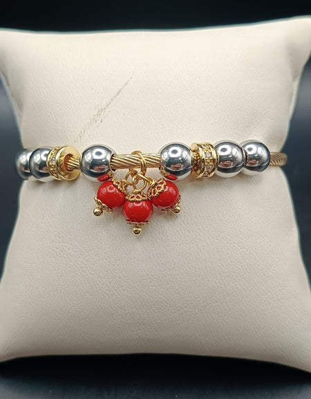 TDS BP33045 Bracciale rigido Su Coocu e sfera zirconata