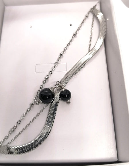 TDS BP33051 Bracciale tripla catena con Su Coccu