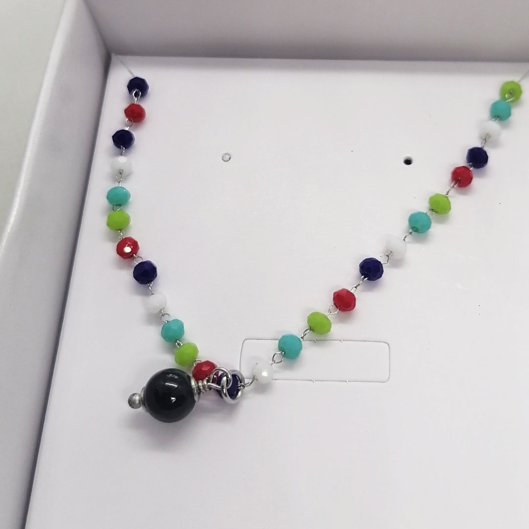 TDS BP34011 Cavigliera Su Coccu e perline colorate