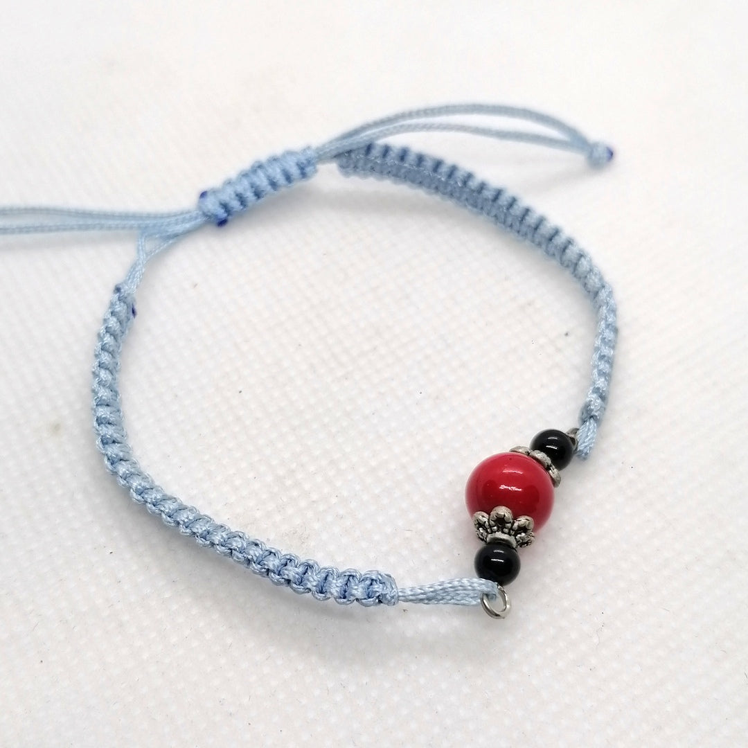 TDS BP33016 Bracciale tessuto con pietre colorate