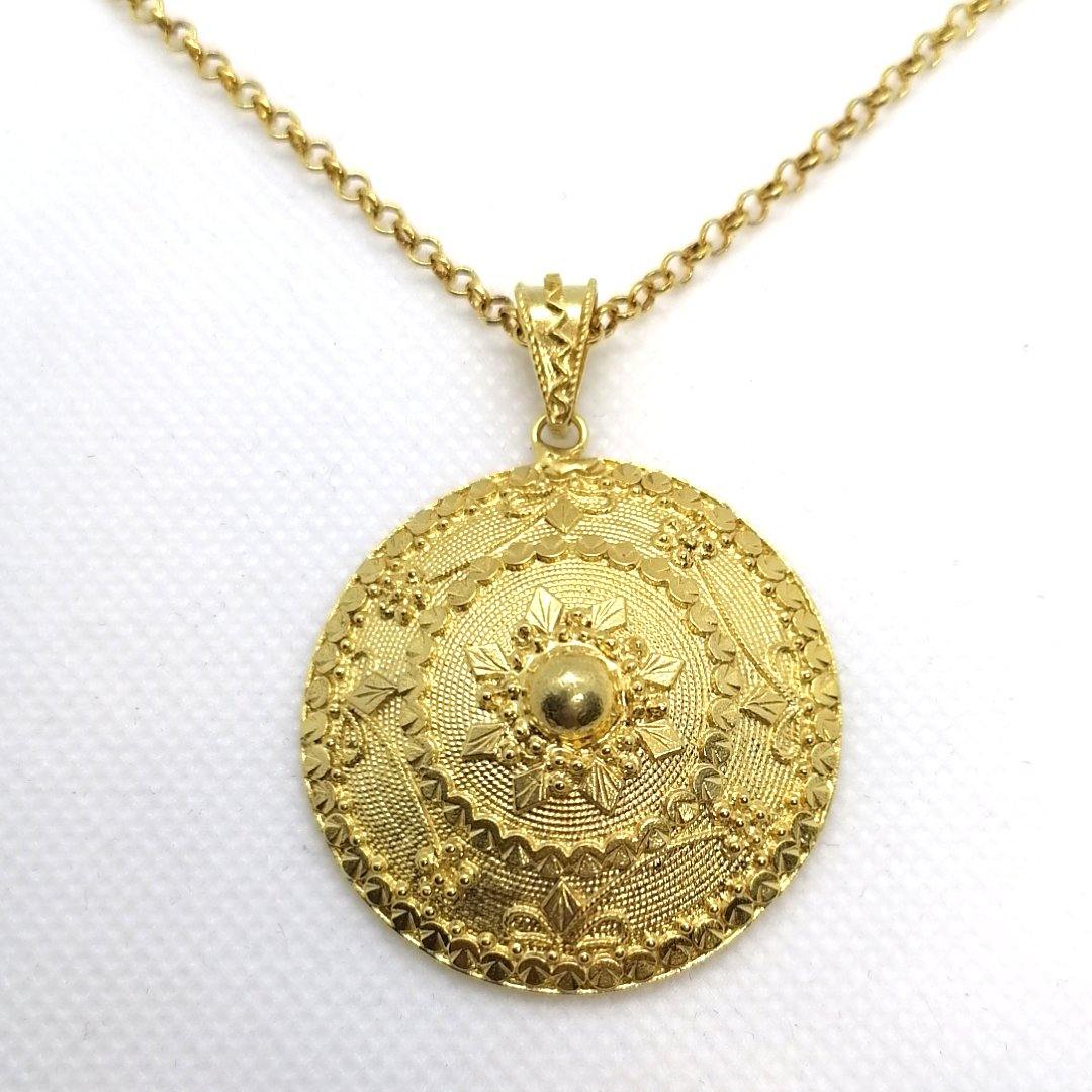 FIT 3739-3 Ciondolo tipo Bottone sardo 40mm. - pianaecasti-gioielleria