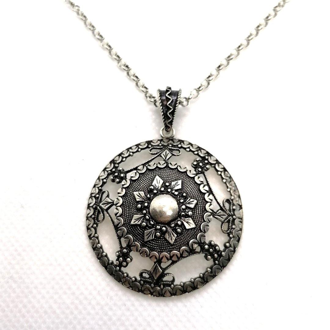 FIT 3739-3 Ciondolo tipo Bottone sardo 40mm. - pianaecasti-gioielleria