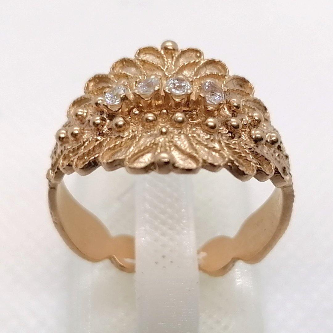 FIT 63214ZIRC Fede sarda Campidanese larga zirconi - pianaecasti-gioielleria