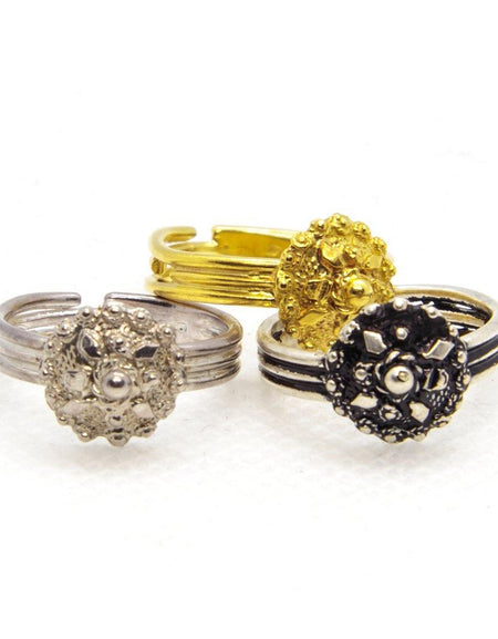 FIT 6627 anello tipo Bottone sardo bambina - pianaecasti-gioielleria