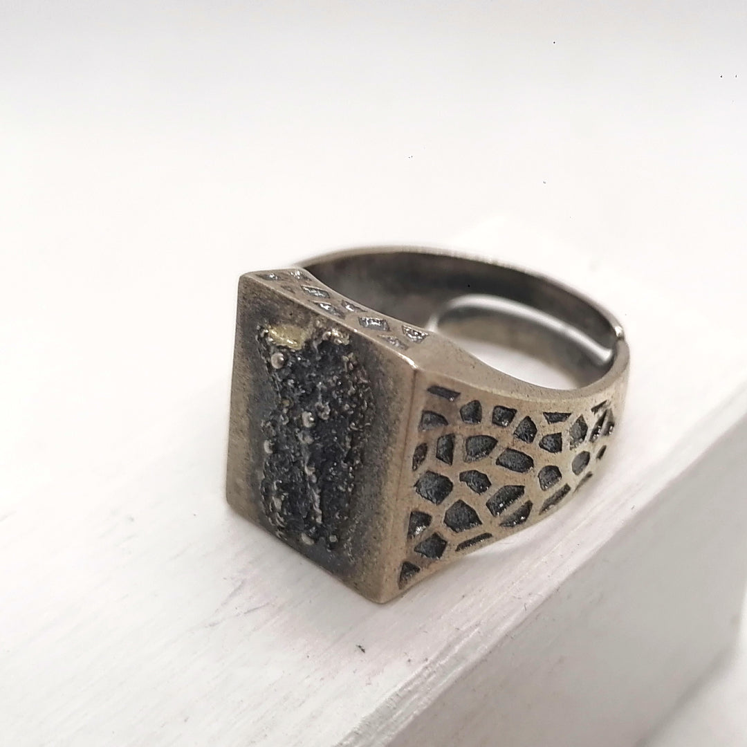 Filu e Trama Anello Uomo S'Omine regolabile