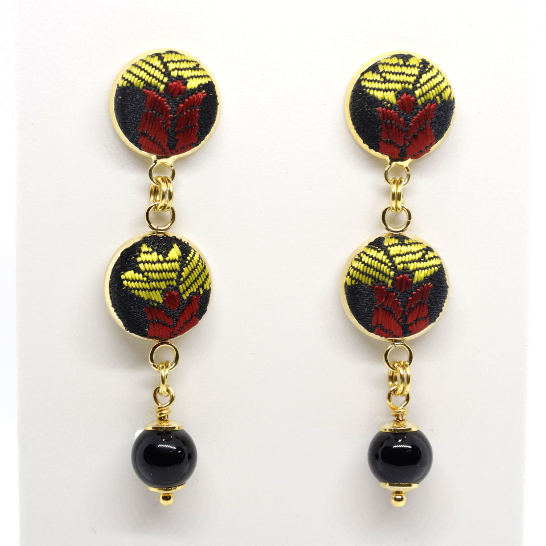 Furighedda Chintula Orecchino pendente Su Coccu e Broccato