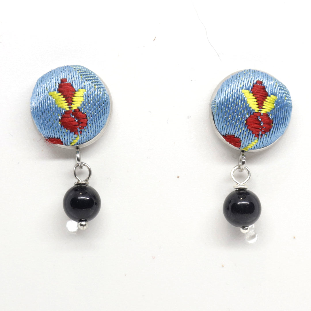 Furighedda Cocchetto Orecchino pendente Su Coccu e Broccato