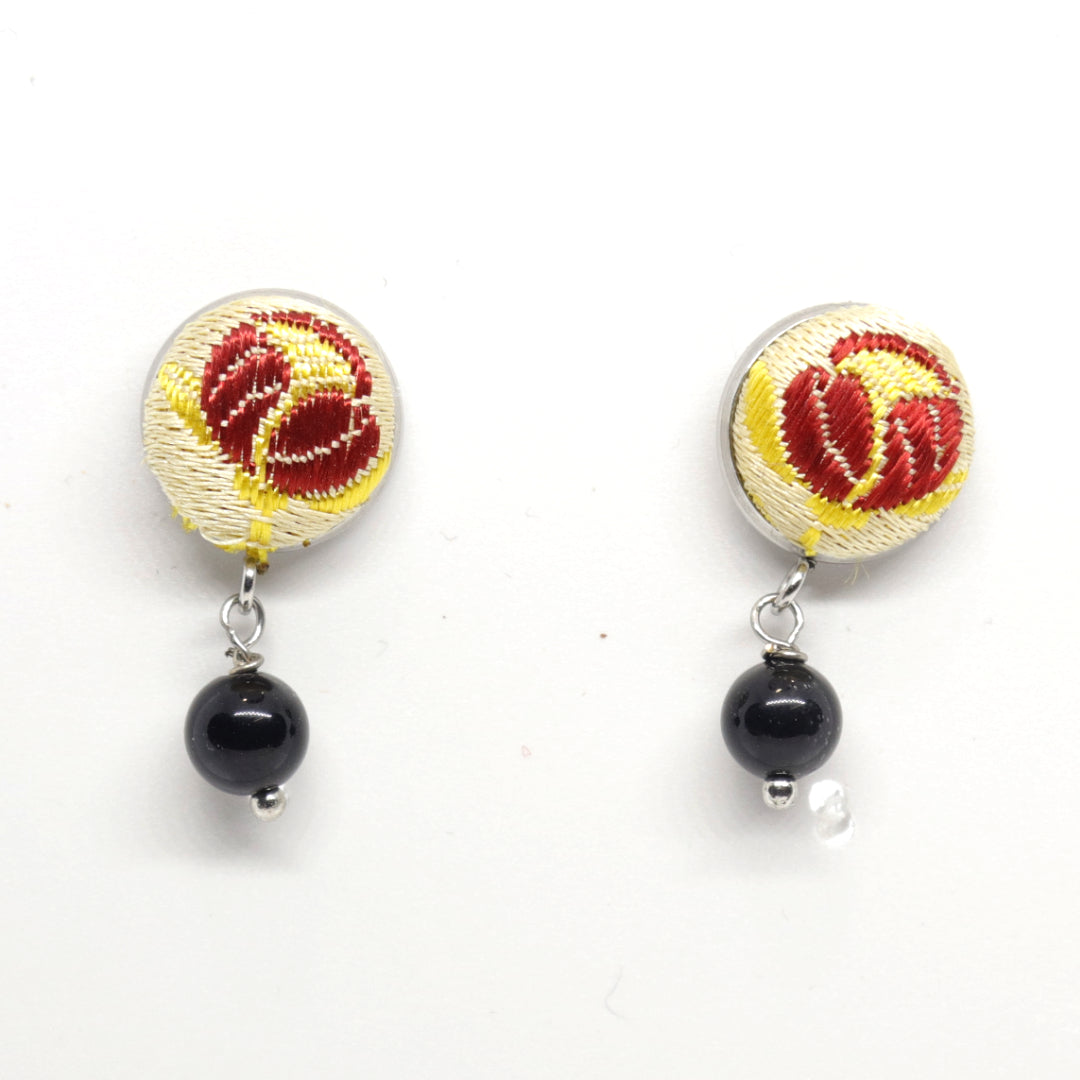 Furighedda Cocchetto Orecchino pendente Su Coccu e Broccato