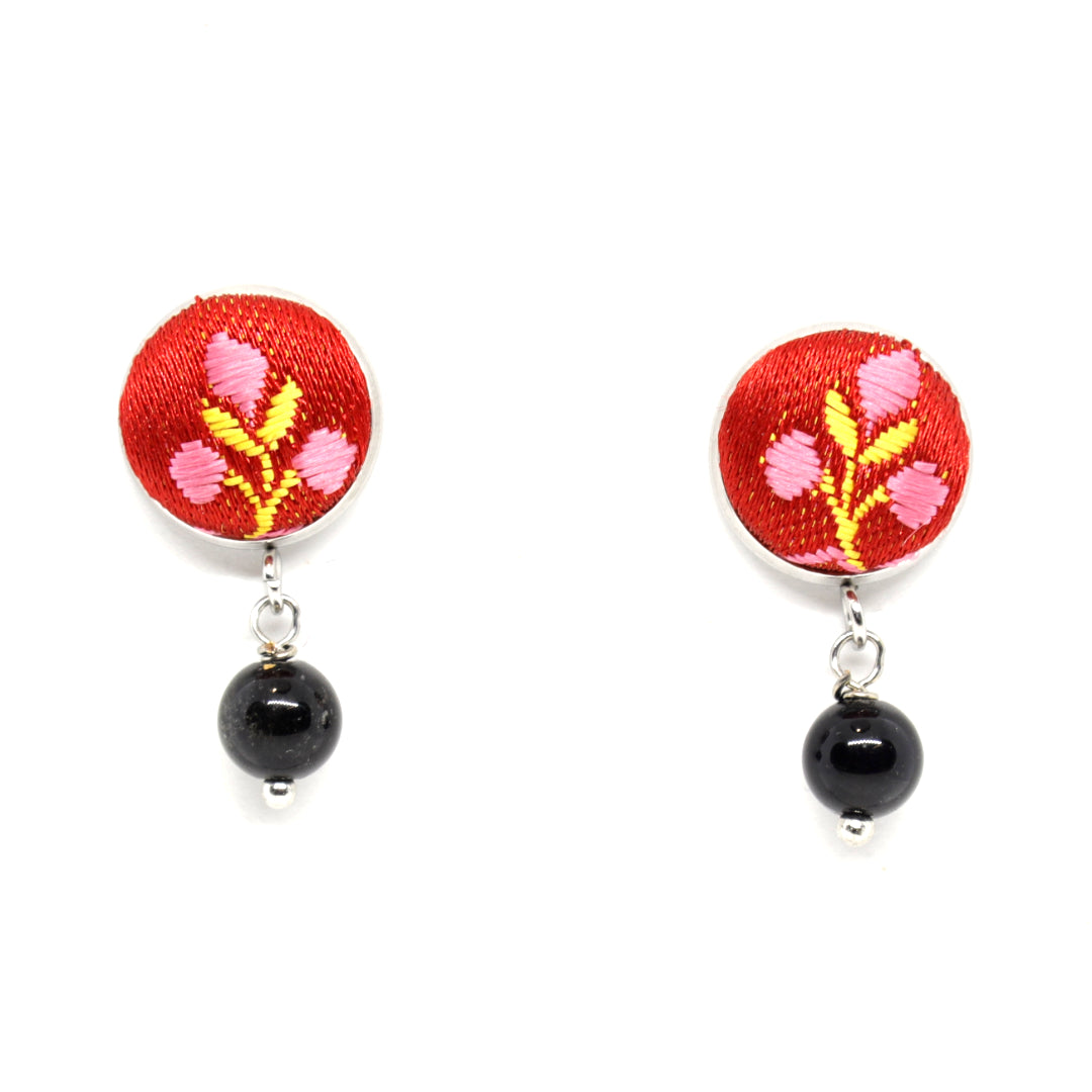 Furighedda Cocchetto Orecchino pendente Su Coccu e Broccato