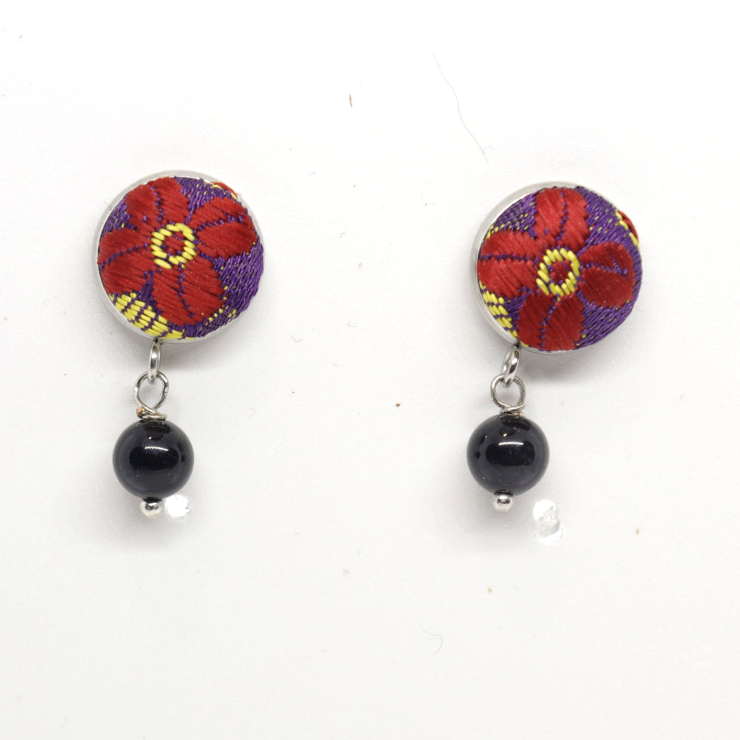 Furighedda Cocchetto Orecchino pendente Su Coccu e Broccato