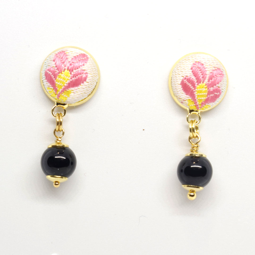 Furighedda Coccoi Orecchino pendente Su Coccu e Broccato