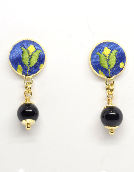 Furighedda Coccoi Orecchino pendente Su Coccu e Broccato