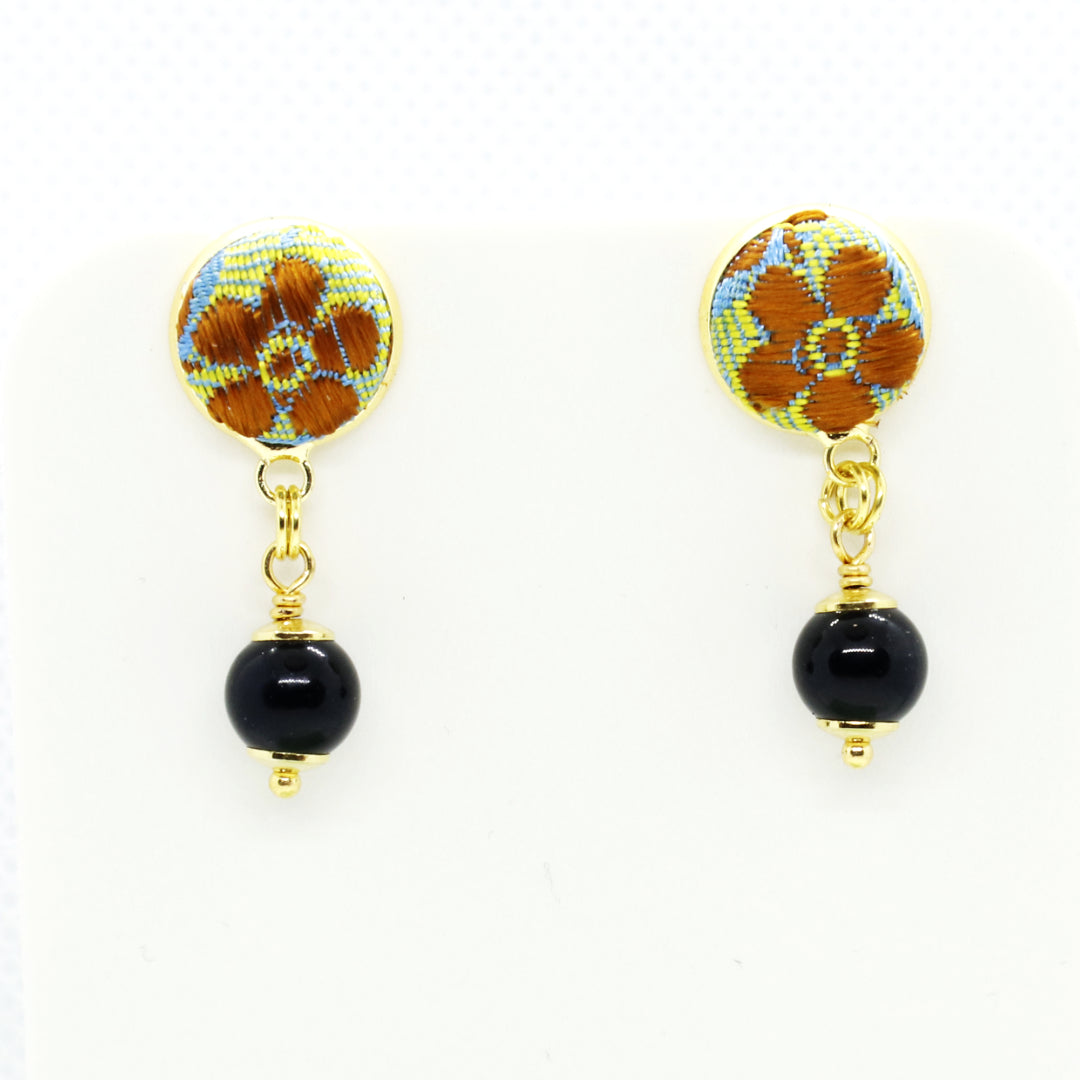 Furighedda Coccoi Orecchino pendente Su Coccu e Broccato