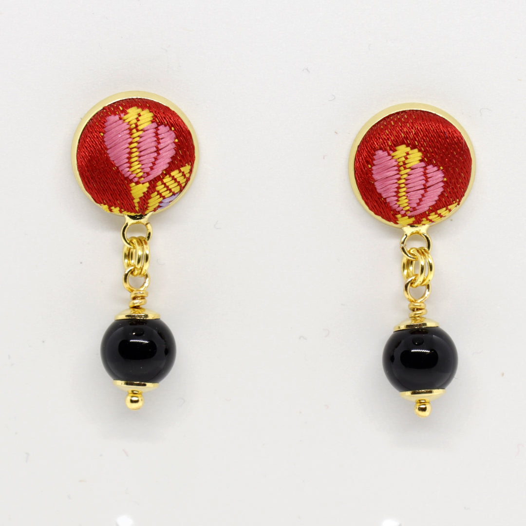 Furighedda Coccoi Orecchino pendente Su Coccu e Broccato