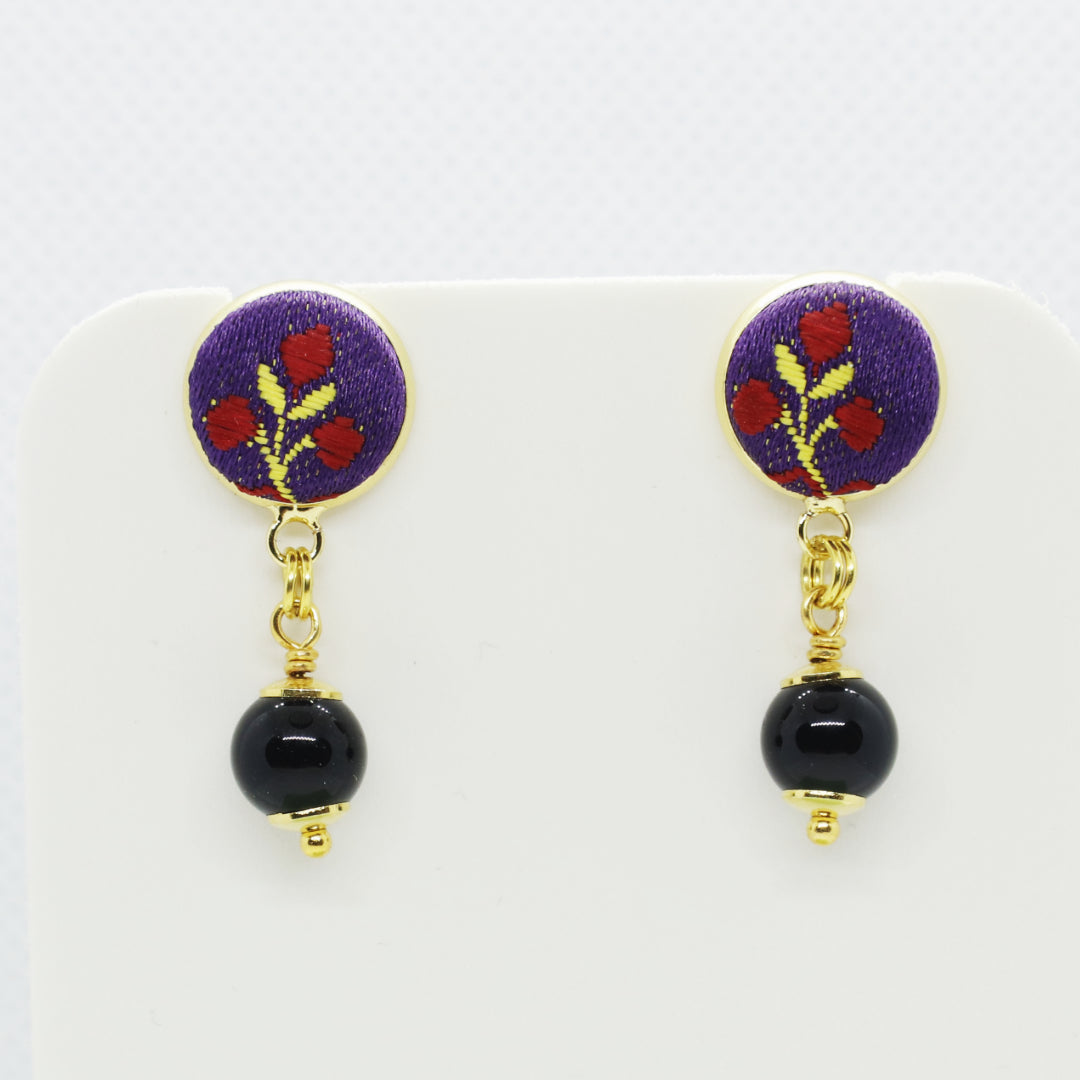 Furighedda Coccoi Orecchino pendente Su Coccu e Broccato