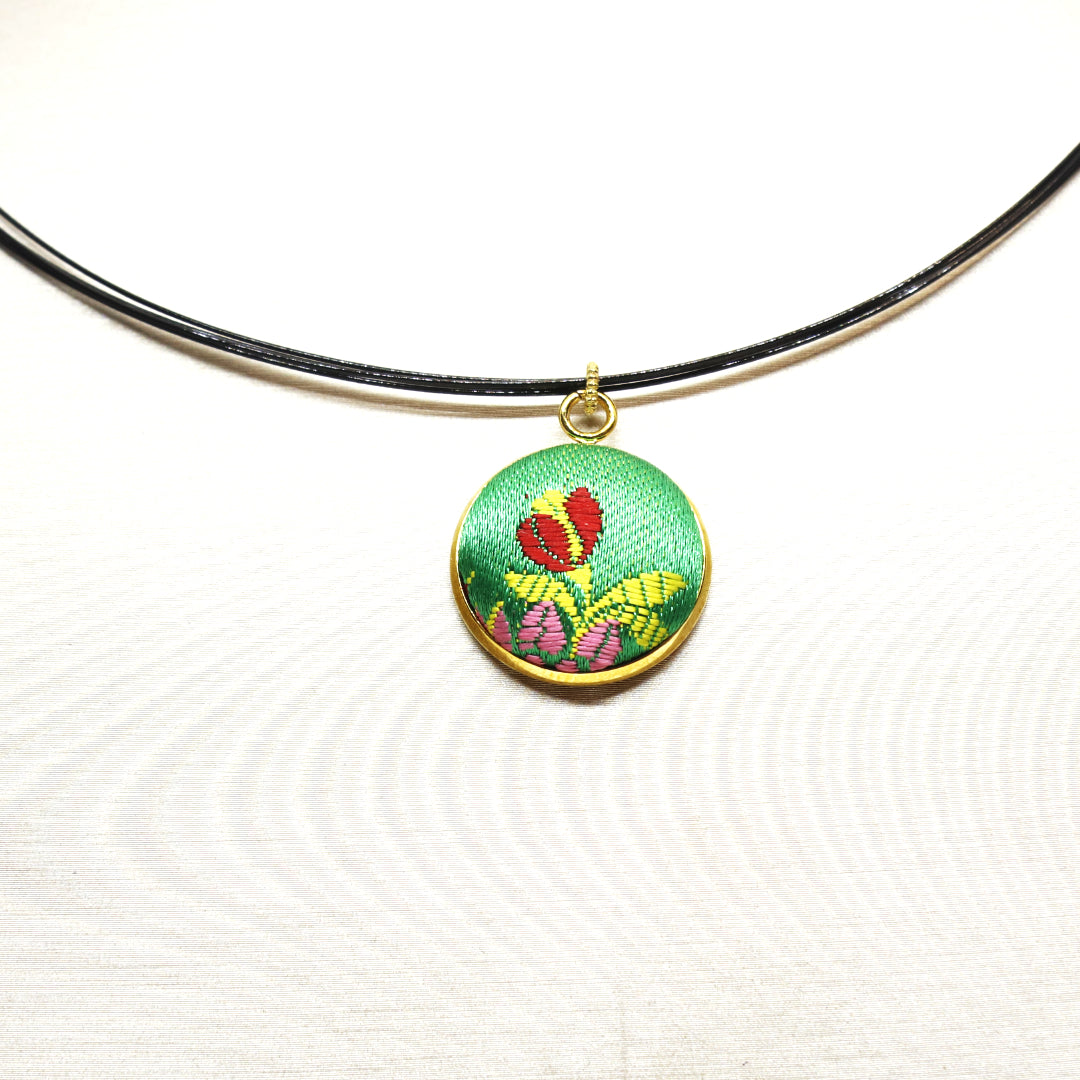 Furighedda Filopesca girocollo in Broccato