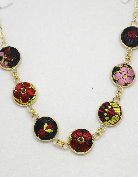 Furighedda Galana mono  girocollo in Broccato