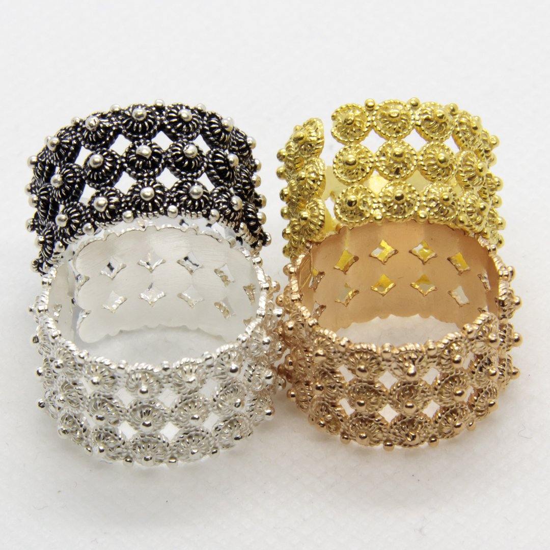 FIT 6636 Fede sarda 3 fili aperta - pianaecasti-gioielleria