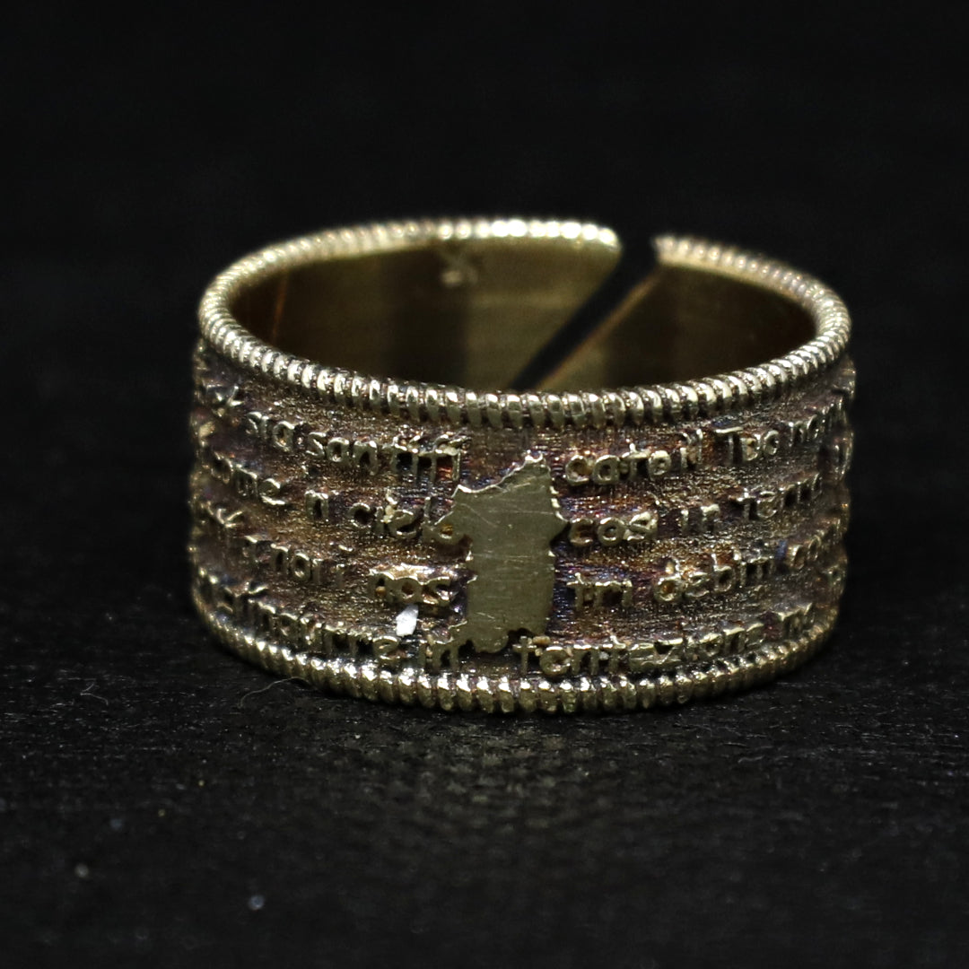 Anello Fede Fede Con Ave Maria Fede Sarda Ave Maria Anello Anello