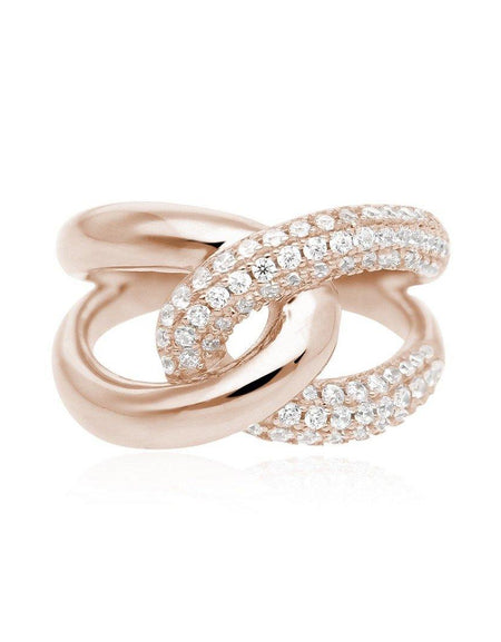 Mabina anello Abbraccio pavè - pianaecasti-gioielleria