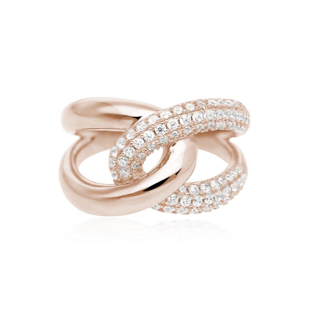 Mabina anello Abbraccio pavè - pianaecasti-gioielleria