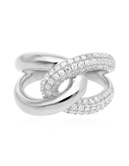 Mabina anello Abbraccio pavè - pianaecasti-gioielleria