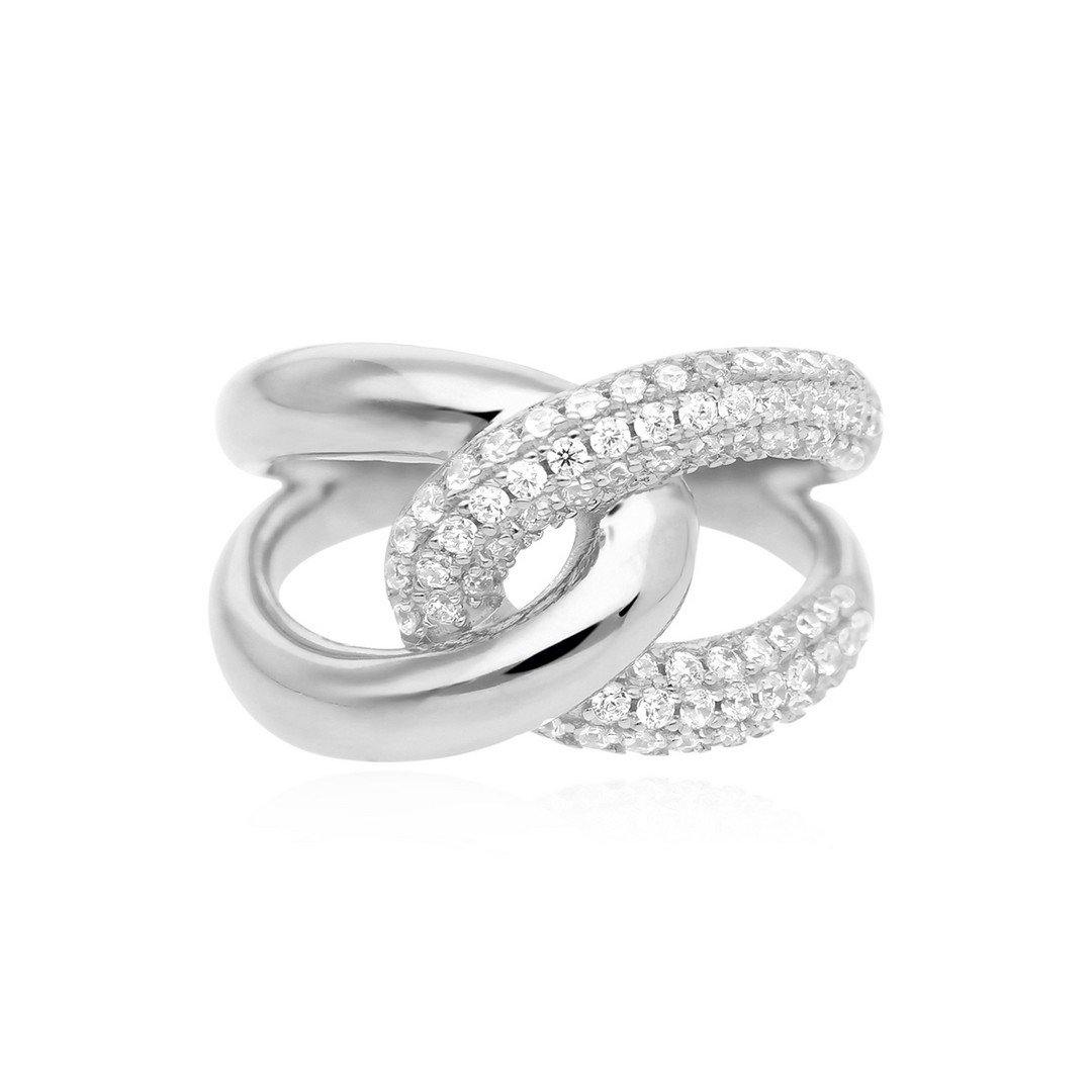 Mabina anello Abbraccio pavè - pianaecasti-gioielleria