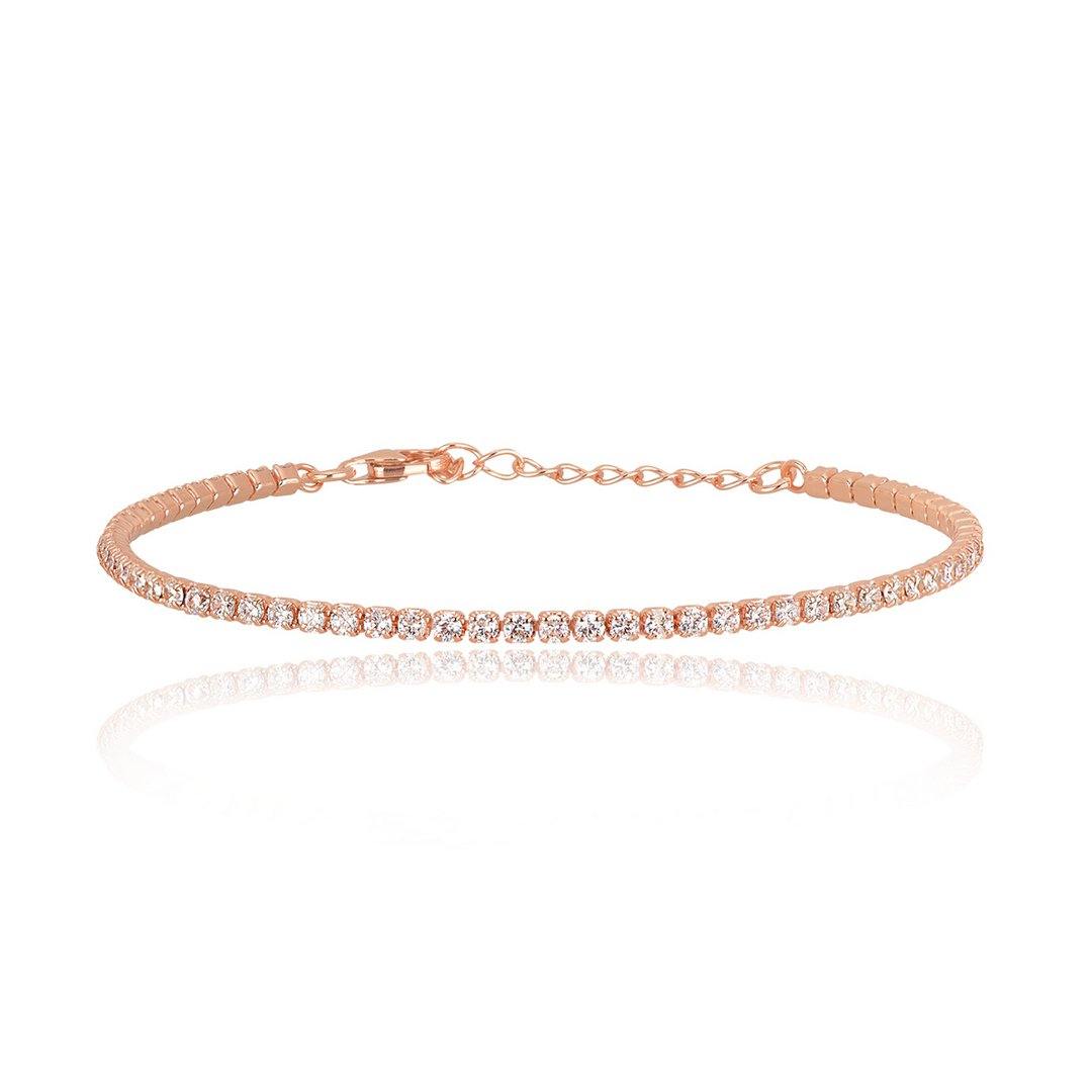 Mabina bracciale Tennis zirconi 2mm. - pianaecasti-gioielleria