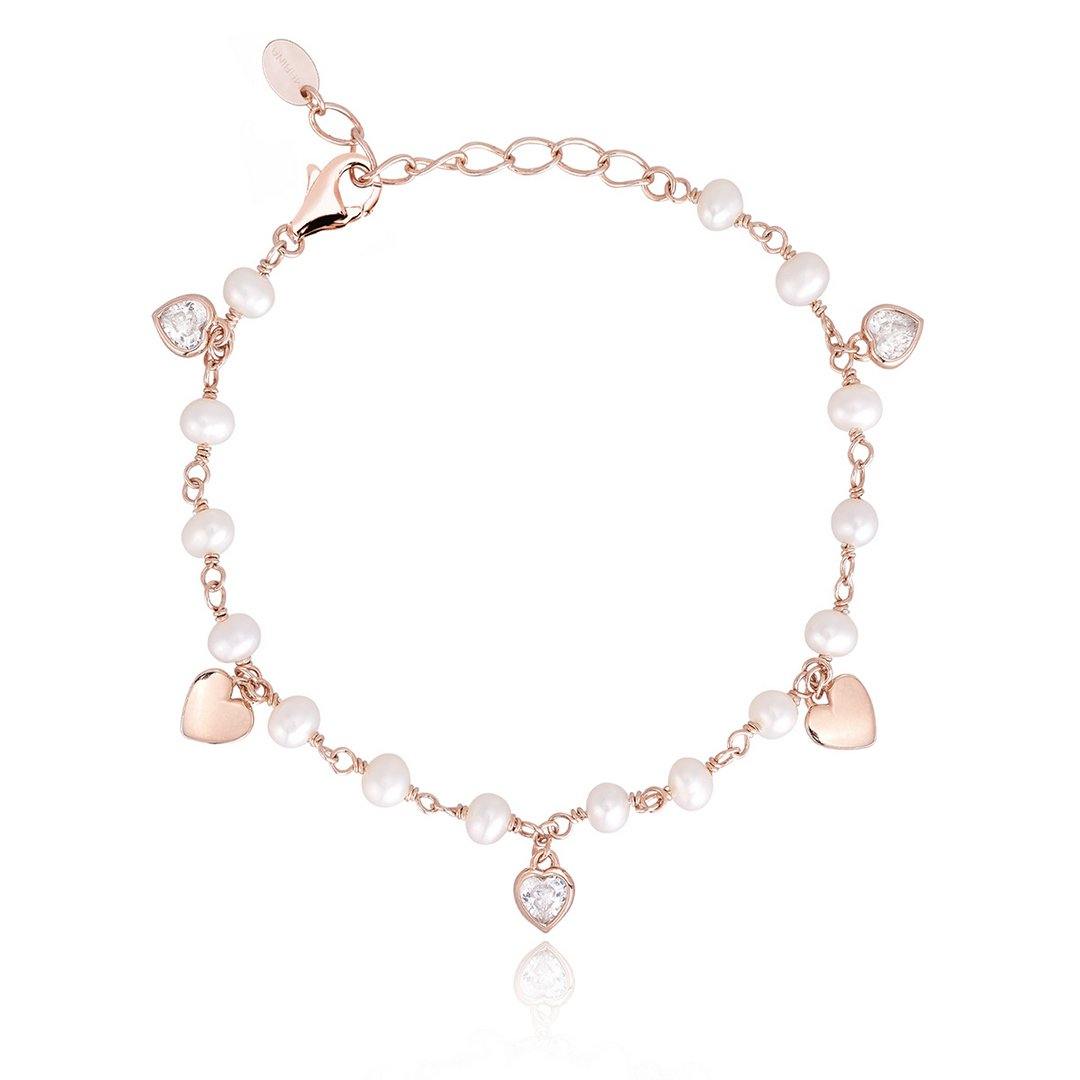 Mabina bracciale rosario con perle e zirconi 533318 - pianaecasti-gioielleria