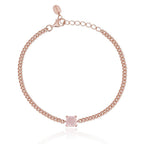 Mabina bracciale groumette con pietra - pianaecasti-gioielleria