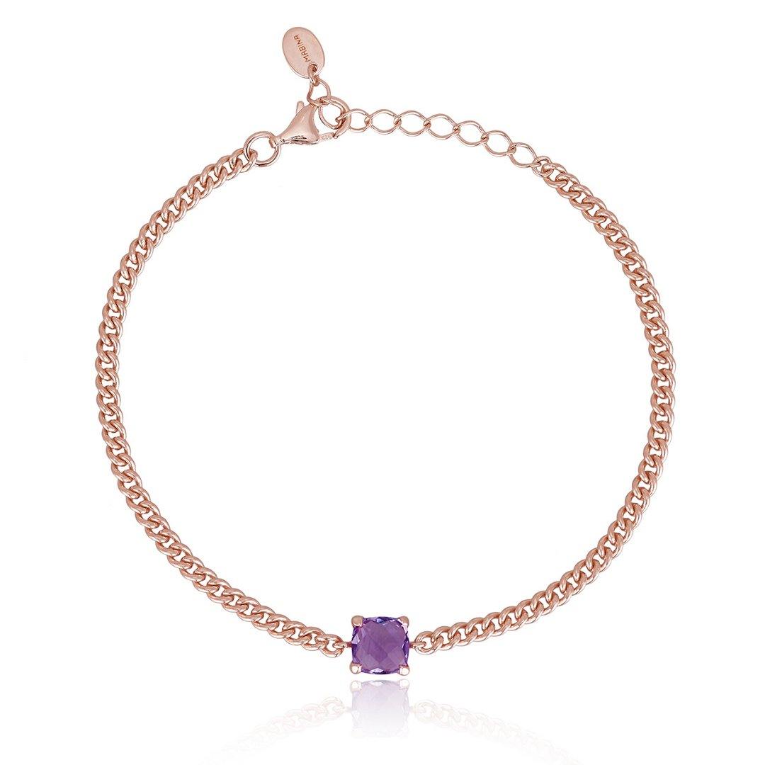 Mabina bracciale groumette con pietra - pianaecasti-gioielleria