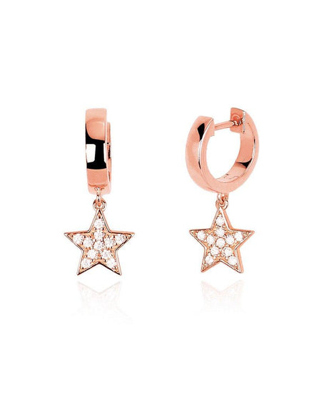 Mabina orecchini cerchio Stella pendente - pianaecasti-gioielleria