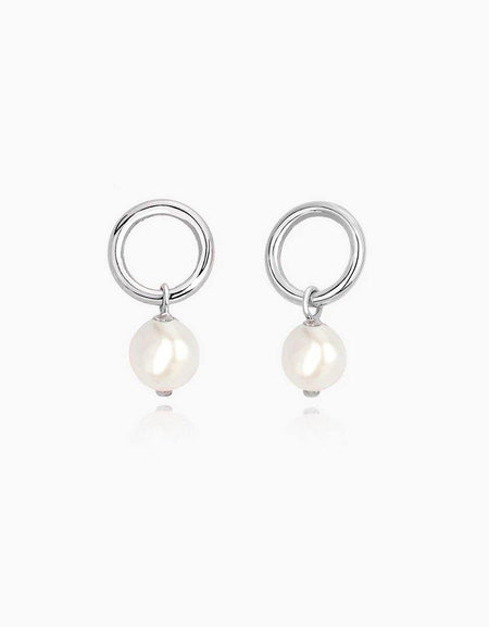 Mabina orecchini Cerchietto con Perla - pianaecasti-gioielleria