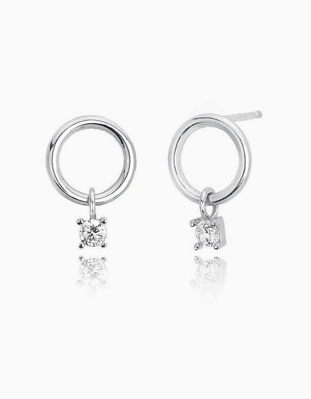 Mabina orecchini Cerchietto punto luce - pianaecasti-gioielleria