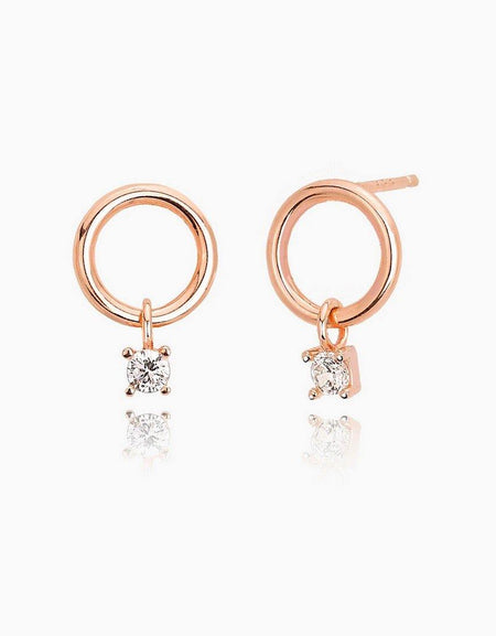 Mabina orecchini Cerchietto punto luce - pianaecasti-gioielleria