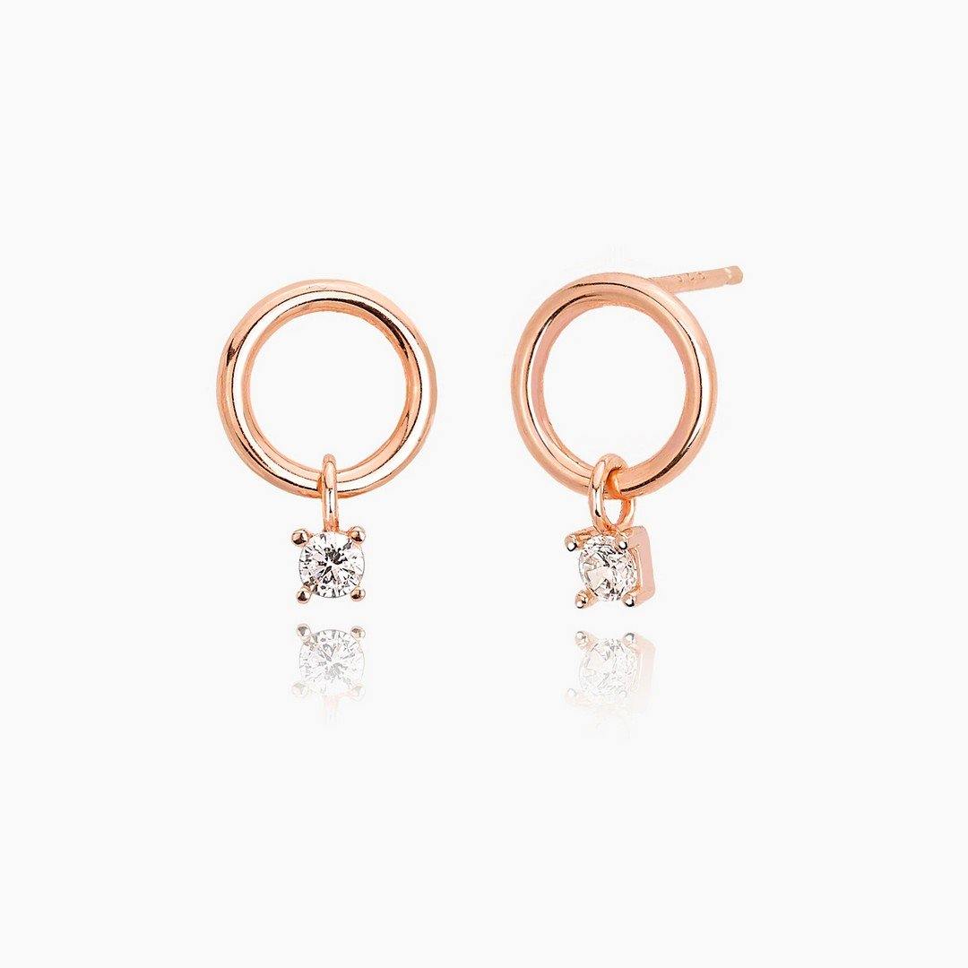 Mabina orecchini Cerchietto punto luce - pianaecasti-gioielleria