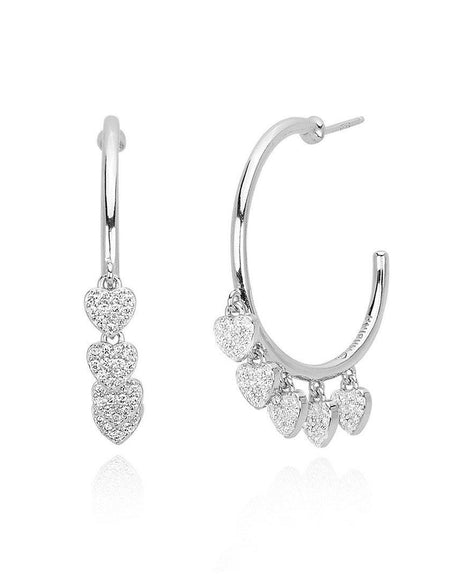 Mabina orecchini con ciondoli a cuore - pianaecasti-gioielleria