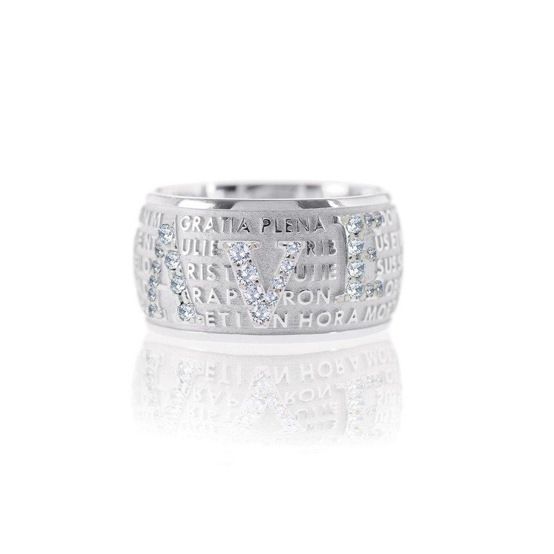 Anello Agios Precem Mater Zirconi - pianaecasti-gioielleria