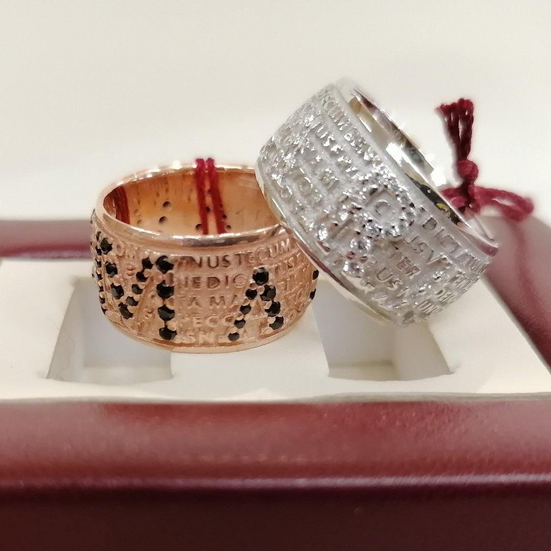 Anello Agios Precem Mater Zirconi - pianaecasti-gioielleria