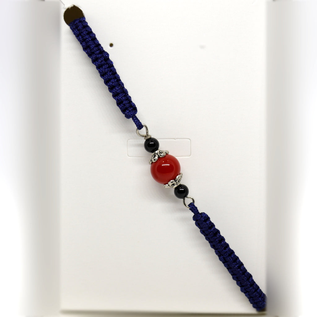 TDS BP33016 Bracciale tessuto con pietre colorate