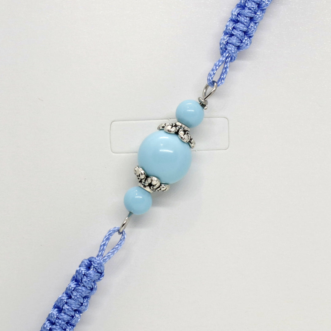 TDS BP33016 Bracciale tessuto con pietre colorate