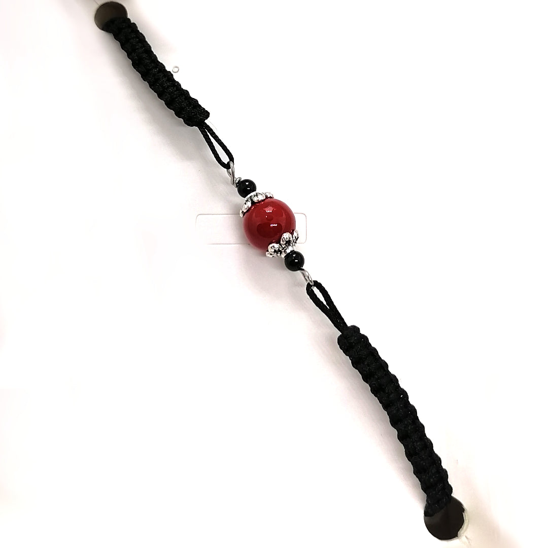 TDS BP33016 Bracciale tessuto con pietre colorate