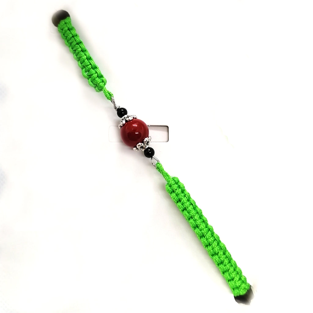 TDS BP33016 Bracciale tessuto con pietre colorate