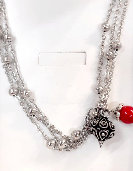 TDS BP33018 Bracciale triplo Su Coccu e Bottone pendenti