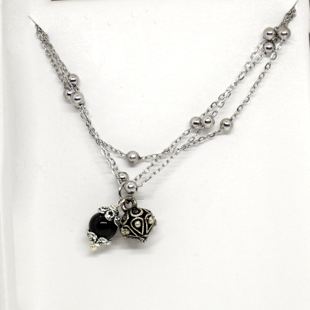 TDS BP33018 Bracciale triplo Su Coccu e Bottone pendenti