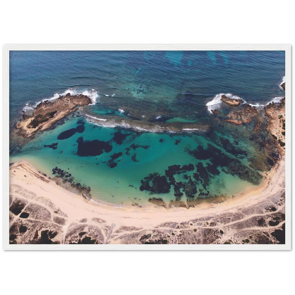 "Sa Mesalonga" poster cornice in legno